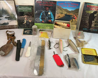 Lot 159: Fly Fishing Lot #5, Fishing Books and Assorted Fishing Tackle