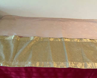 Lot 25: Gold & Green Textiles