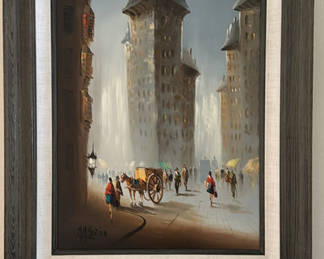 Lot 2: MCM Painting by M.M. Merida