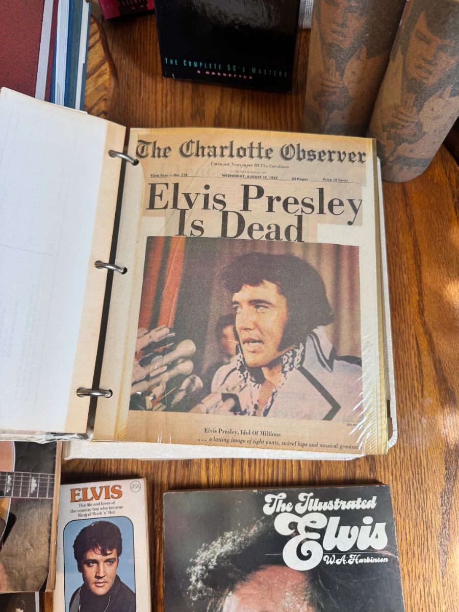 Elvis newspaper clippings