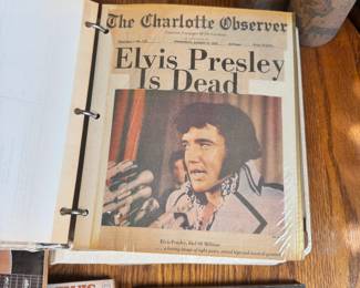 Elvis newspaper clippings
