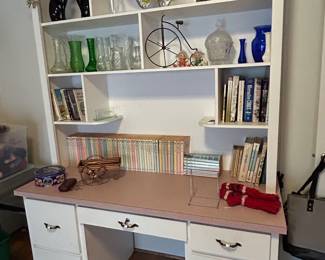 Desk with bookshelf