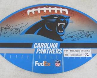 Geniune Autographed Wall Decor - More Teams Not Shown