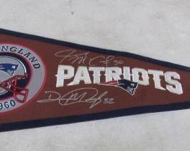 NFL Genuine Autographed Pennant - More Teams Not Shown