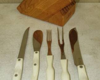 Cutco Kitchen Knives & Block