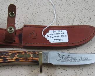 1990's Ducks Unlimited Schrade USA Hunting Knife