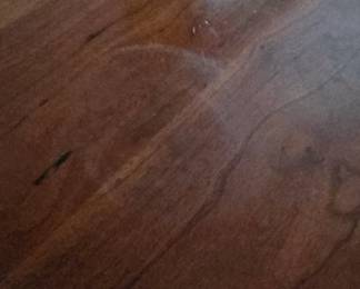 Mid Century Hard Wood Dinning Room Table with 4 Chairs with some staining