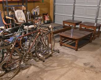 Bikes, Coffee Tables, End Tables, Glider Chair, Rocking Chair