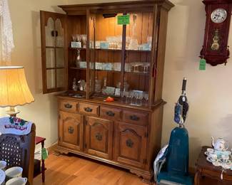 Vintage Hutch full of Glassware