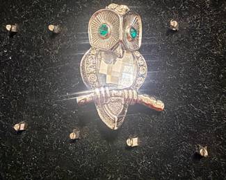 Vintage Owl Brooch 