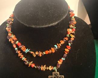 925 Mixed Gemstones Necklace 