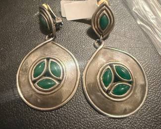 Vintage Costume Clip On Earrings 