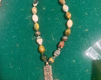 925 Cut Stones Necklace 