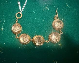 925 Noa Zuman Gold Verm. Quartz Bracelet 