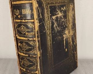044 300h 1848 London oversized antique Bible