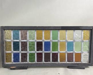 092 229 Verne Hollander stained leaded art glass color