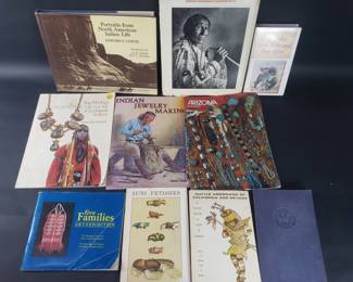 340 Group of Native American reference books and VHS