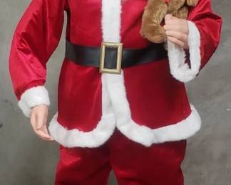 196 Life size battery operated singing Santa Claus