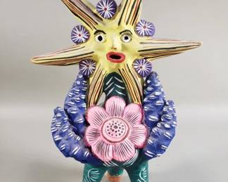 81 Carmela Martinez Alvarez signed Mexican folk art