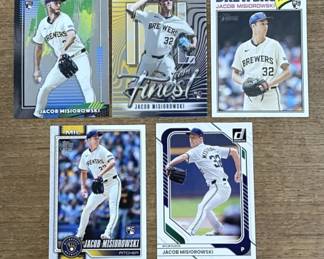 440h Lot of Jacob Misiorowski rookie baseball cards