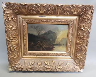 356 Antique oil on board
