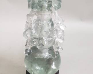 053 559 Carved Hetian jade gourd figure