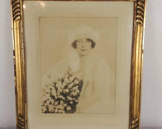 305h Circa 1890s framed brides photo
