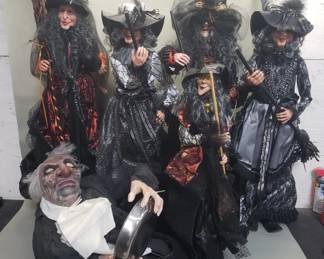470 Group of Halloween decorations