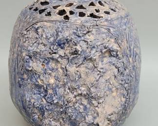 528 Vintage Brutalist style pottery vase