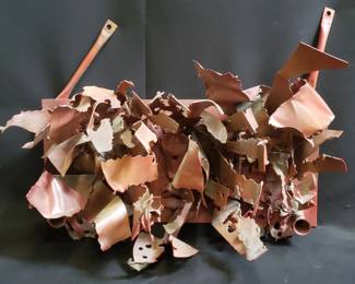 471 Vintage metal wall art sculpture