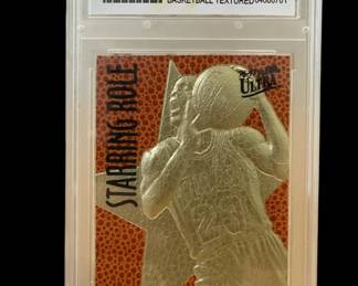 096 447h 1996 Fleer Ultra Michael Jordan 23KT gold graded