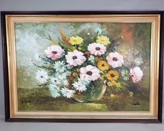 601 Vintage signed Carter impasto oil painting on