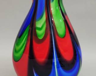 519 Hand blown art glass vase