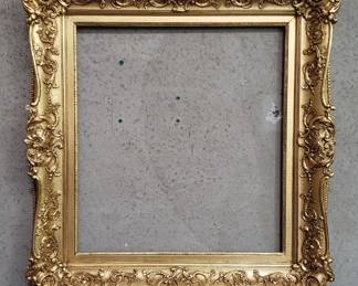 392 Vintage gilt wood and gesso picture frame