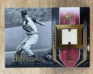 378h 2004 Upper Deck SP Don Drysdale Legendary Cuts