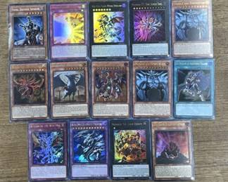 421h Lot of YuGiOh hologram trading cards