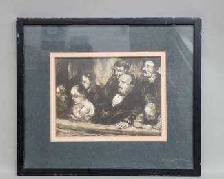 533 Antique lithograph