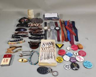 213 Watches, watch straps, bands, silver plate