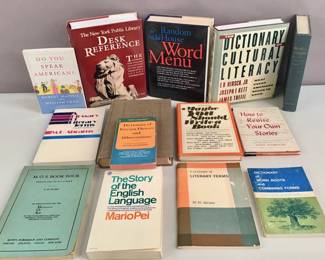498 Lot of 14 books language, words, writing,
