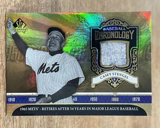 377h 2006 Upper Deck SP Casey Stengel jersey patch card