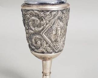 054 568 Sterling silver and stainless steel lighter