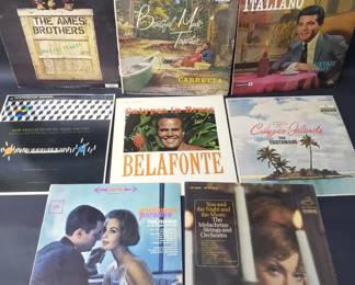 586 Group of vintage LP records