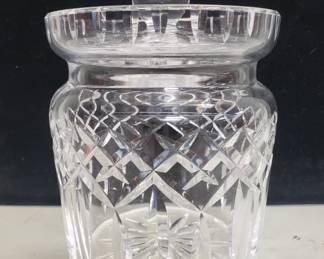 152 593 Waterford style crystal biscuit jar