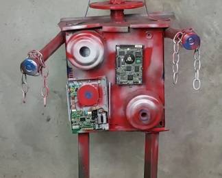 458 Vintage metal sculpture
