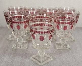 312h Vintage Parklane Ruby Flash, Indiana Glass