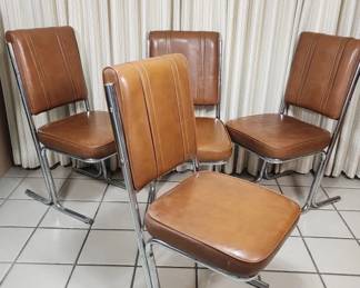 139 334h 4 Midcentury Douglas Furniture tubular chairs