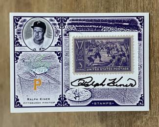 363h 2004 Donruss Ralph Kiner signature with vintage