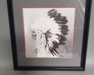124 348 Signed Barbara Gerard Mitchell War Bonnet