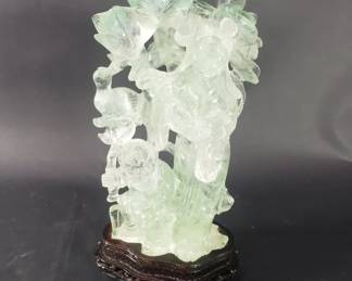 052 155 Carved Hetian jade sculpture