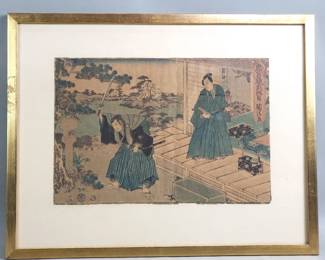 038 151 Antique Japanese woodblock print Utagawa Kunisada